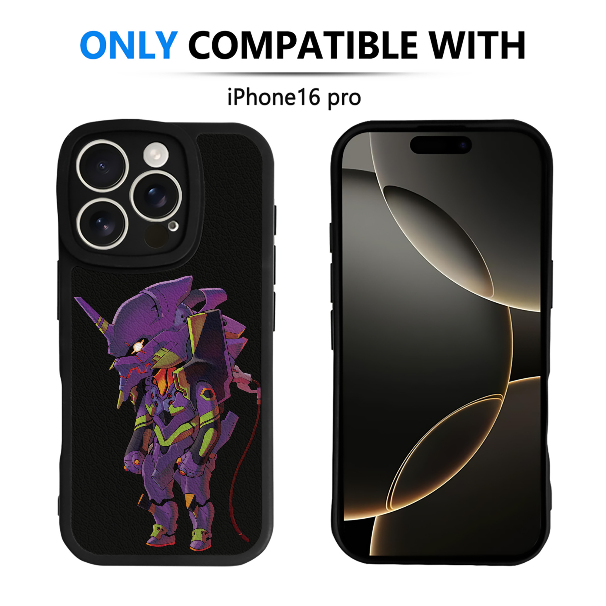 （画像用） EVA 新世紀エヴァンゲリオン 【iPhone 16シリーズ対応】シリコンスマホケース（レザー調） 材質：シリコン